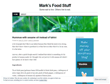 Tablet Screenshot of marksfoodstuff.wordpress.com