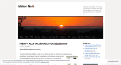 Desktop Screenshot of islahunnaili.wordpress.com