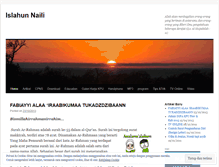 Tablet Screenshot of islahunnaili.wordpress.com