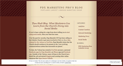 Desktop Screenshot of pdxmarketingpros.wordpress.com