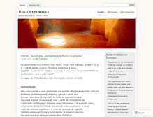 Tablet Screenshot of bioculturalia.wordpress.com