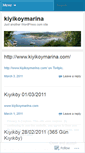 Mobile Screenshot of kiyikoymarina.wordpress.com