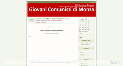 Desktop Screenshot of giovanicomunistibrianza.wordpress.com