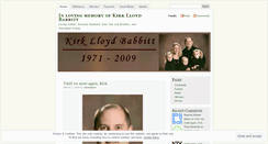 Desktop Screenshot of kirkbabbittmemorial.wordpress.com