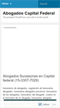 Mobile Screenshot of abogadoscapitalfederal.wordpress.com