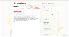 Desktop Screenshot of cahyaislam.wordpress.com