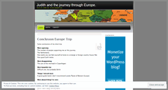 Desktop Screenshot of judithtravelsineurope.wordpress.com