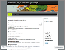 Tablet Screenshot of judithtravelsineurope.wordpress.com