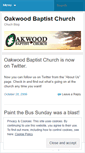 Mobile Screenshot of oakwoodbaptist.wordpress.com