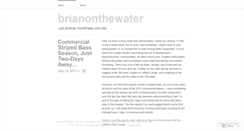 Desktop Screenshot of brianonthewater.wordpress.com