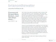 Tablet Screenshot of brianonthewater.wordpress.com