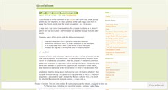 Desktop Screenshot of granfalloon.wordpress.com