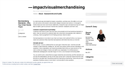 Desktop Screenshot of impactvisualmerchandising.wordpress.com