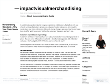 Tablet Screenshot of impactvisualmerchandising.wordpress.com