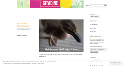 Desktop Screenshot of gitadine.wordpress.com