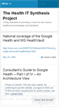 Mobile Screenshot of healthtechsynthesis.wordpress.com