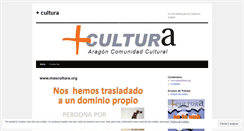 Desktop Screenshot of mascultura2011.wordpress.com