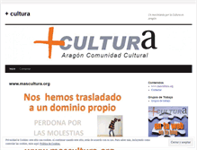 Tablet Screenshot of mascultura2011.wordpress.com