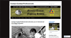 Desktop Screenshot of contactcombatpro.wordpress.com