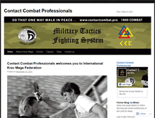 Tablet Screenshot of contactcombatpro.wordpress.com