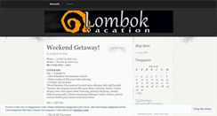 Desktop Screenshot of lombokvacation.wordpress.com