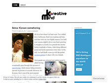 Tablet Screenshot of koreativemind.wordpress.com