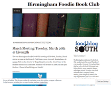 Tablet Screenshot of foodiebookclub.wordpress.com