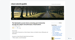 Desktop Screenshot of clearcutandcapable.wordpress.com