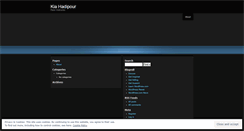 Desktop Screenshot of kiahadipour.wordpress.com