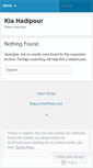 Mobile Screenshot of kiahadipour.wordpress.com