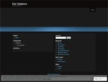 Tablet Screenshot of kiahadipour.wordpress.com