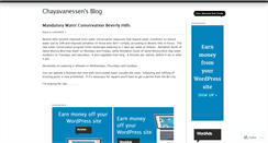 Desktop Screenshot of chayavanessen.wordpress.com