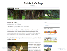 Tablet Screenshot of estichoice.wordpress.com