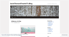 Desktop Screenshot of laurie7leonard7martin7.wordpress.com