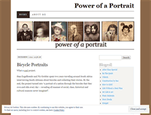 Tablet Screenshot of powerofaportrait.wordpress.com