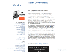 Tablet Screenshot of indiangovernmentwebsite.wordpress.com