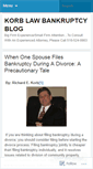 Mobile Screenshot of korblawblog.wordpress.com