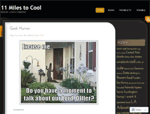 Tablet Screenshot of 11milestocool.wordpress.com