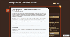 Desktop Screenshot of bestfootballcoaches.wordpress.com