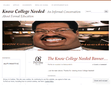 Tablet Screenshot of knowcollegeneeded.wordpress.com