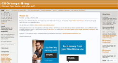 Desktop Screenshot of cuorange.wordpress.com