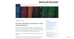 Desktop Screenshot of deborahkoricke.wordpress.com