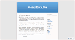 Desktop Screenshot of abbiscoffee.wordpress.com