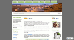 Desktop Screenshot of buildingsustainablelifestyles.wordpress.com