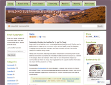 Tablet Screenshot of buildingsustainablelifestyles.wordpress.com