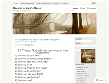 Tablet Screenshot of bigpreacher.wordpress.com