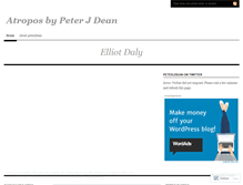 Tablet Screenshot of peterjdean.wordpress.com