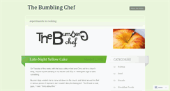 Desktop Screenshot of bumblingchef.wordpress.com