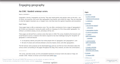 Desktop Screenshot of engaginggeography.wordpress.com