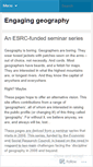 Mobile Screenshot of engaginggeography.wordpress.com